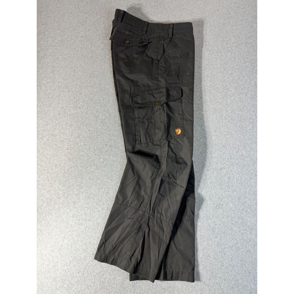 Fjallraven Karla Trousers Womens Regular Low Waist G-1000 Grey Cargo Hiking Pant